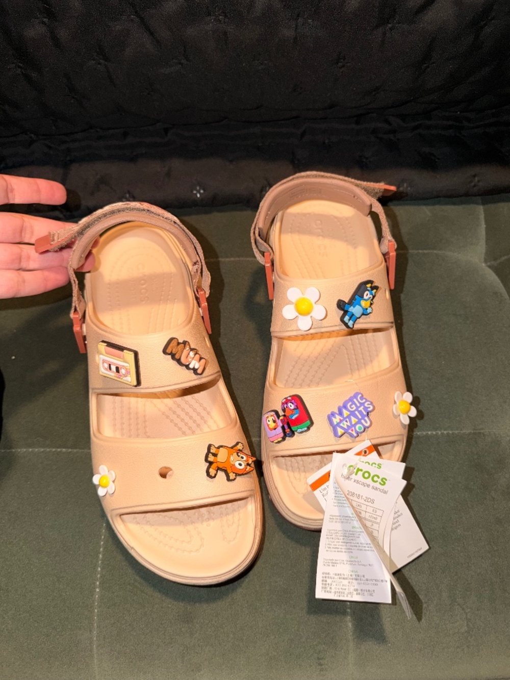 Crocs platform sandle